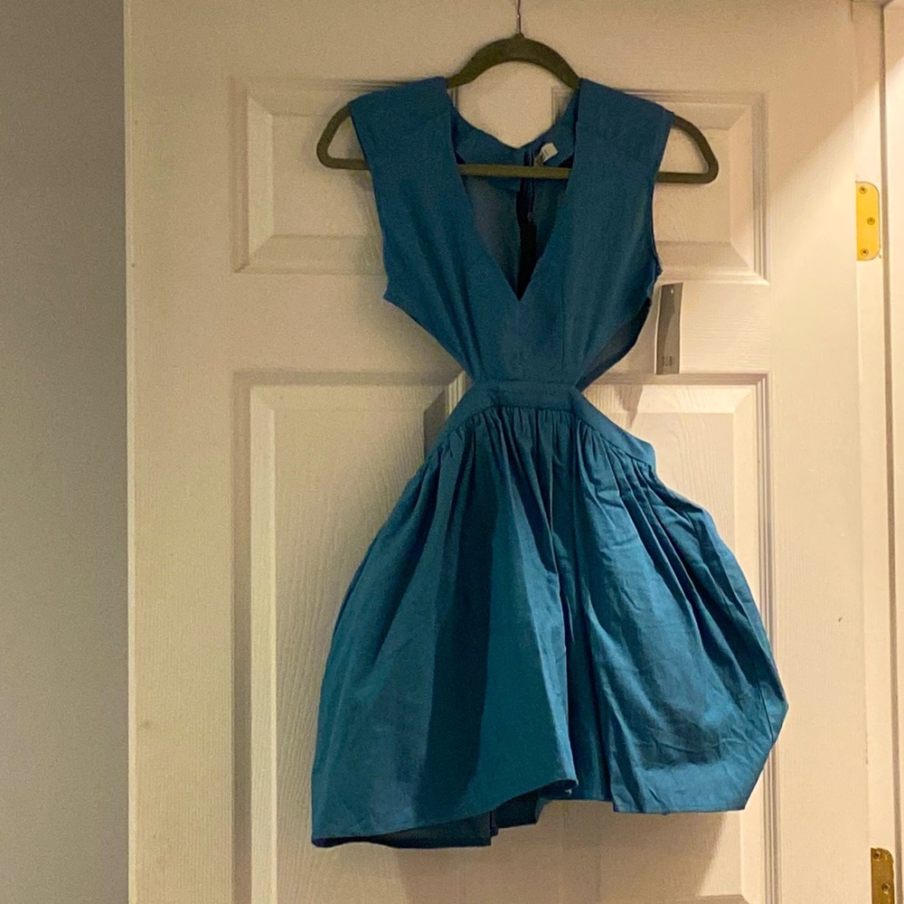 Blue dress